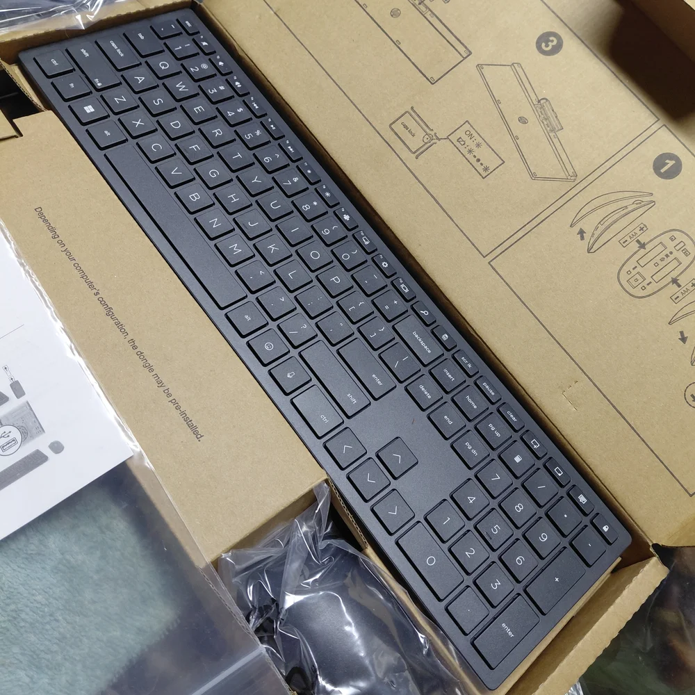 HP Black Slim USB Keyboard with Numeric Keypad